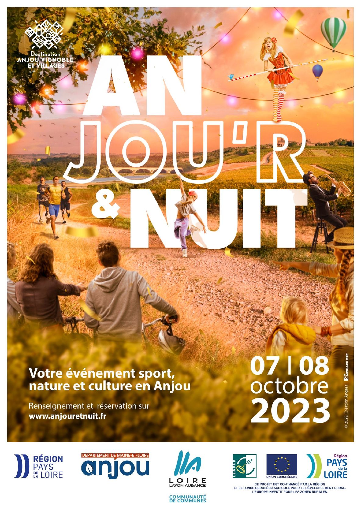 Anjou'r & Nuit : activités sportives et découverte du patrimoine