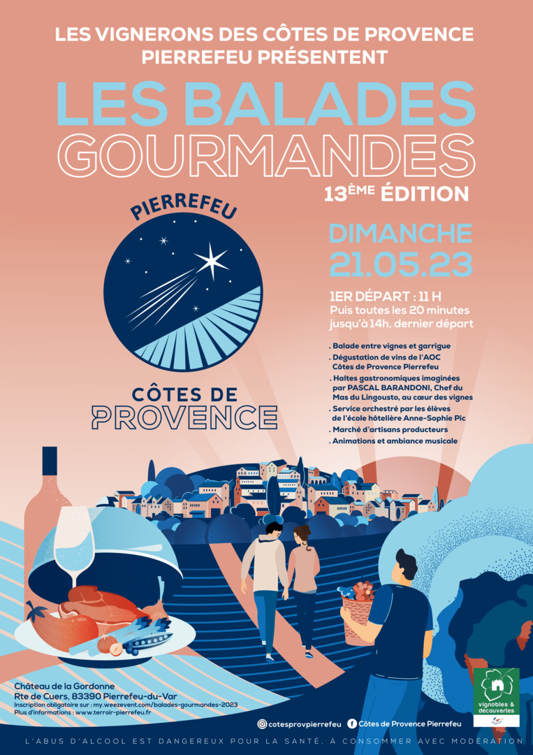 13ème édition des balades gourmandes de Côtes de Provence Pierrefeu